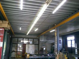 Beispiel LED Röhren Einsatz im Gewerbebetrieb